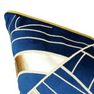 Cushion model: Luxury-Blue-Golden-Tails-03
