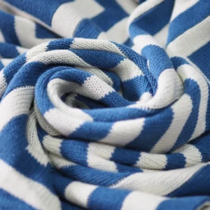 Throw blanket model: Blue Fence